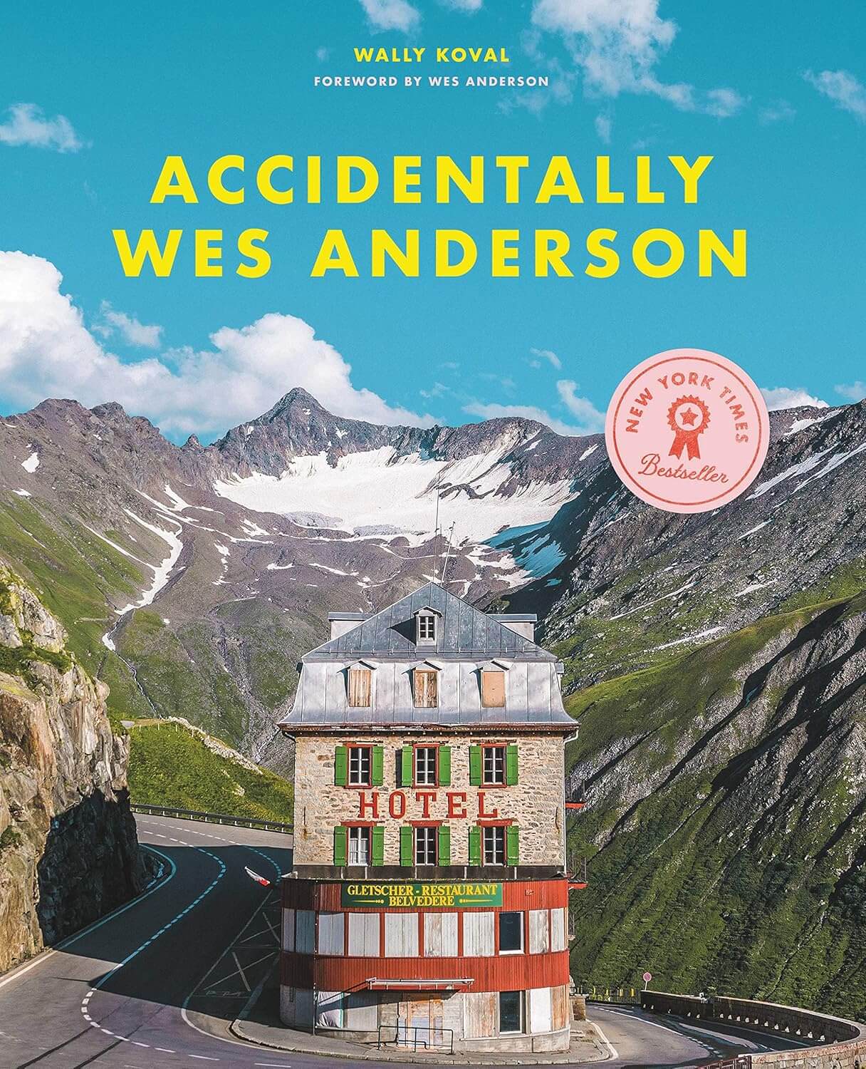 Accidentally Wes Anderson book cover styled on a desk