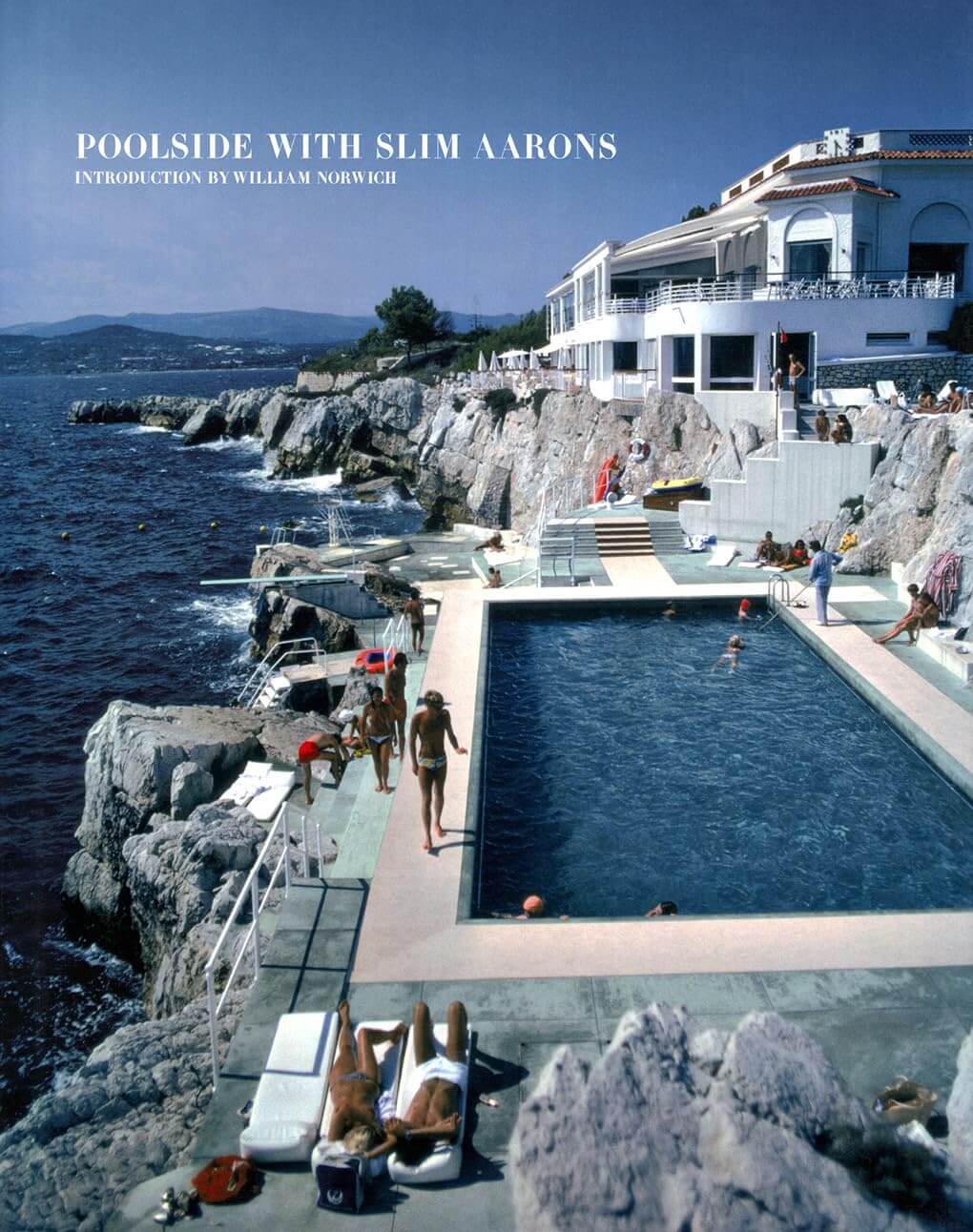 Poolside with Slim Aarons coffee table book cover midcentury pool photography