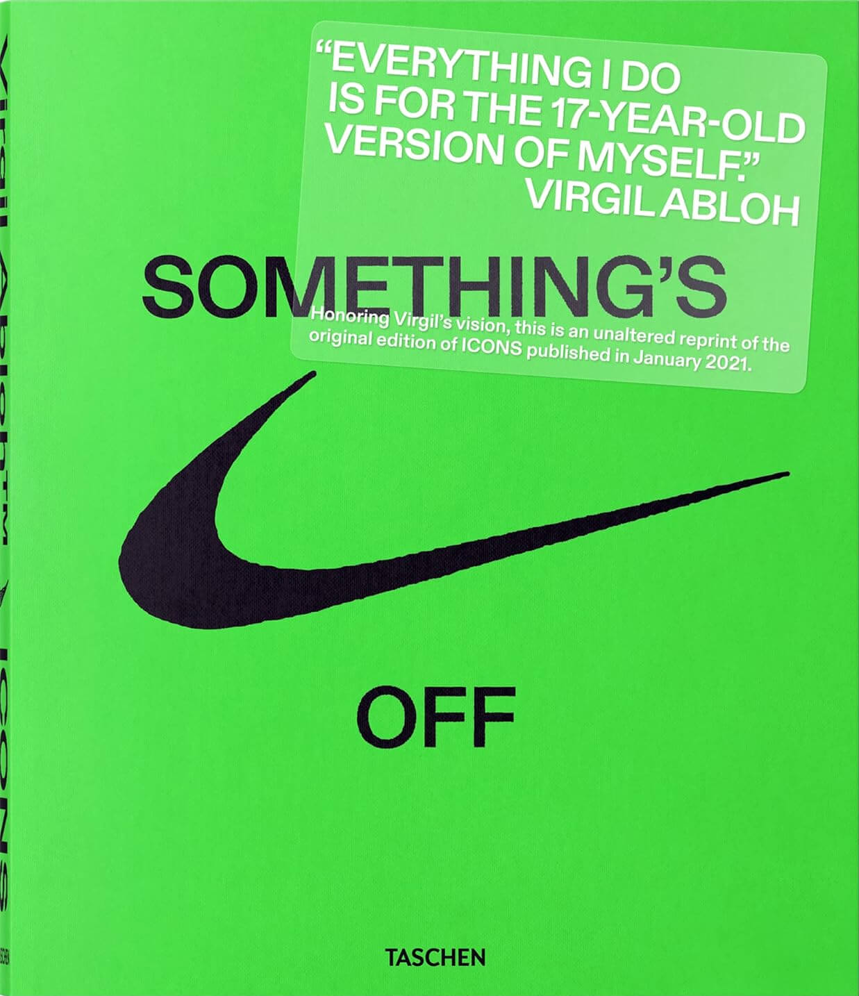 Virgil Abloh Nike ICONS Taschen Book Cover