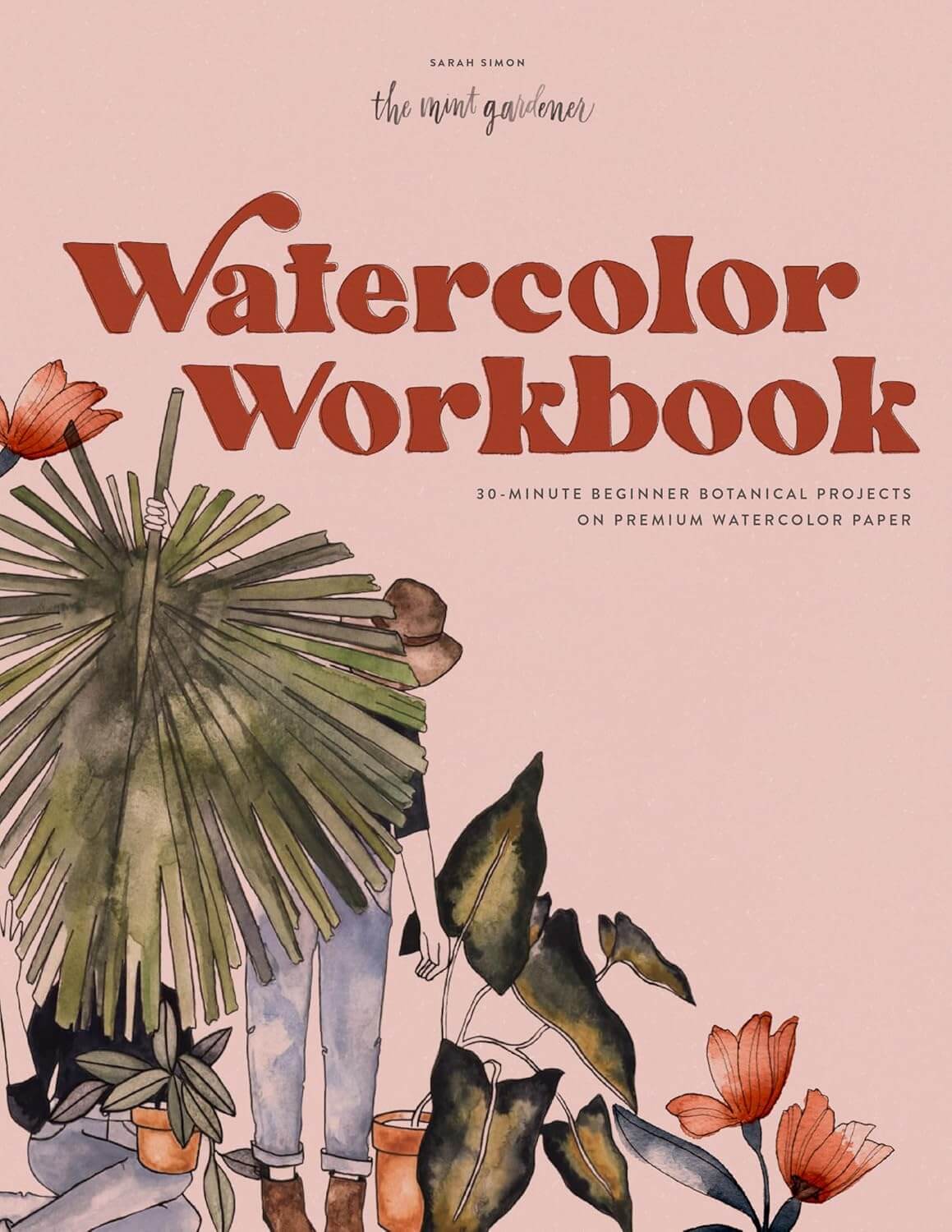 Watercolor Made Simple Workbook by Sarah Simon spiral bound